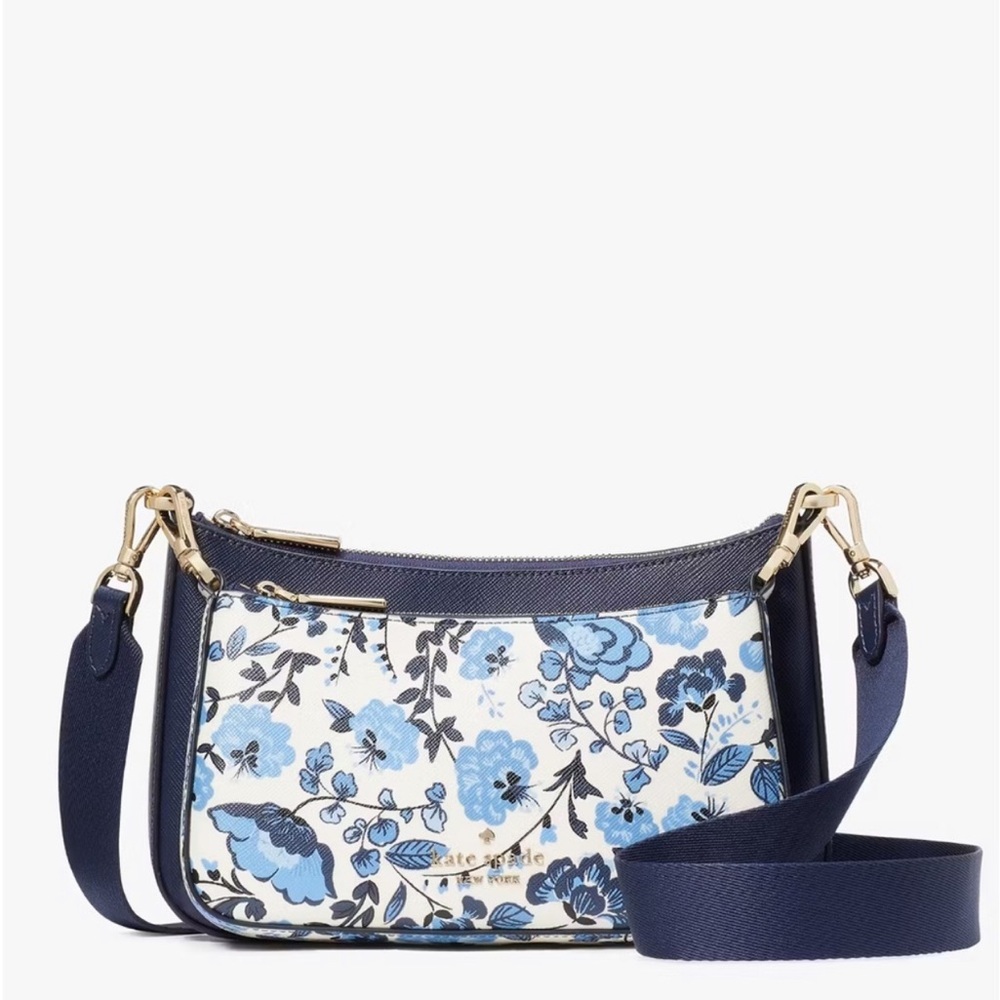 Kate Spade Vase Floral Duet Crossbody 2 In 1